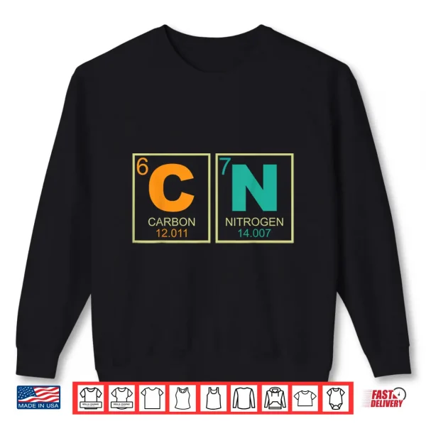 Sweatshirt Teacher Science Periodic Table Retro Vintage Shirt