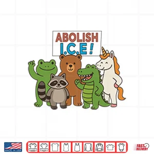Abolish Ice Frog Unicorn Raccoon Bear Dinosaur Protest Shirt 4 Design Abolish ICE Frog Unicorn Raccoon Bear Dinosaur Protest Shirt