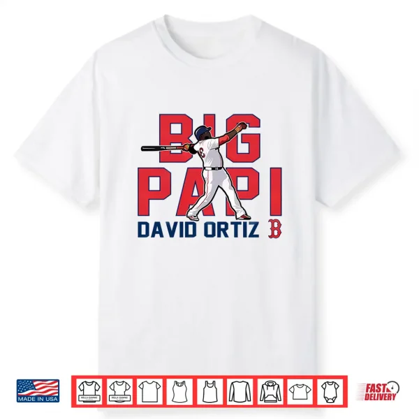 Big Papi David Ortiz Boston Red Sox Cooperstown Player Shirt