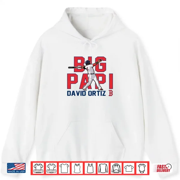 Hoodie Big Papi David Ortiz Boston Red Sox Cooperstown Player Shirt