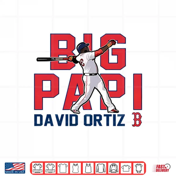 Design Big Papi David Ortiz Boston Red Sox Cooperstown Player Shirt