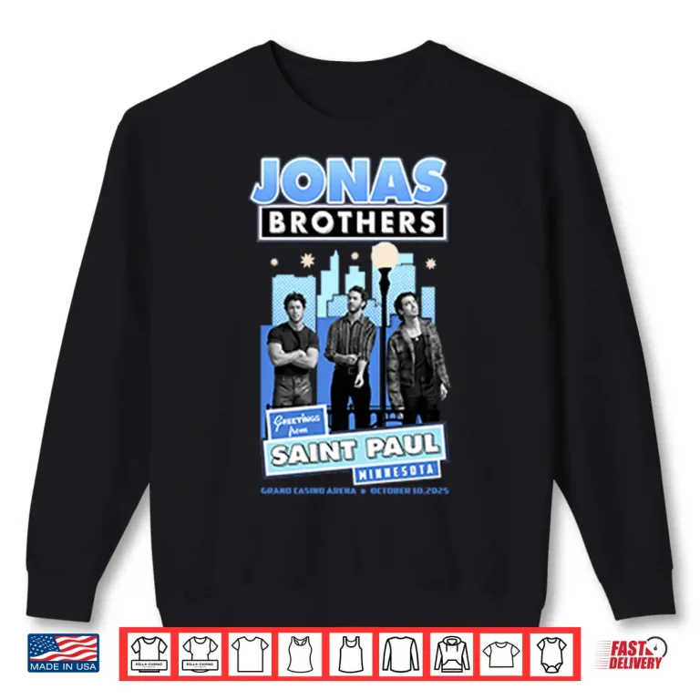 Sweatshirt Jonas Brothers Greetings From Saint Paul Minnesota Shirt