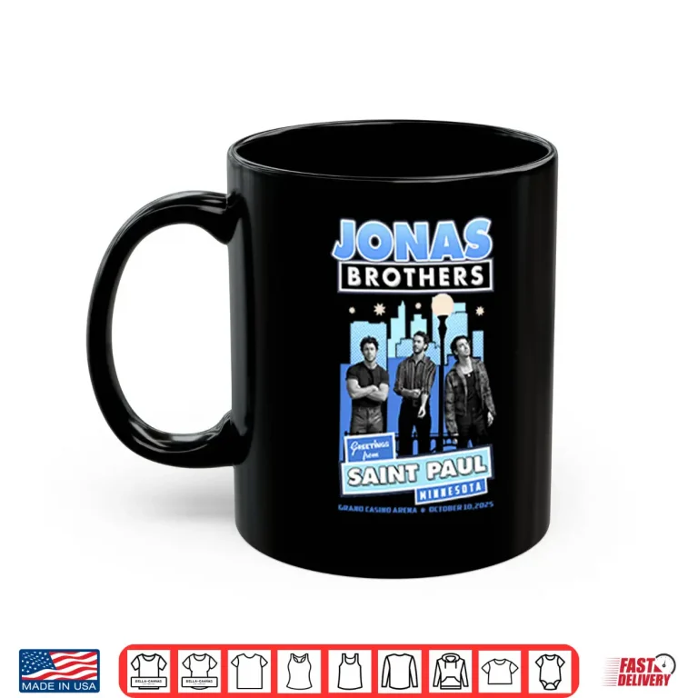 Mug Jonas Brothers Greetings From Saint Paul Minnesota Shirt