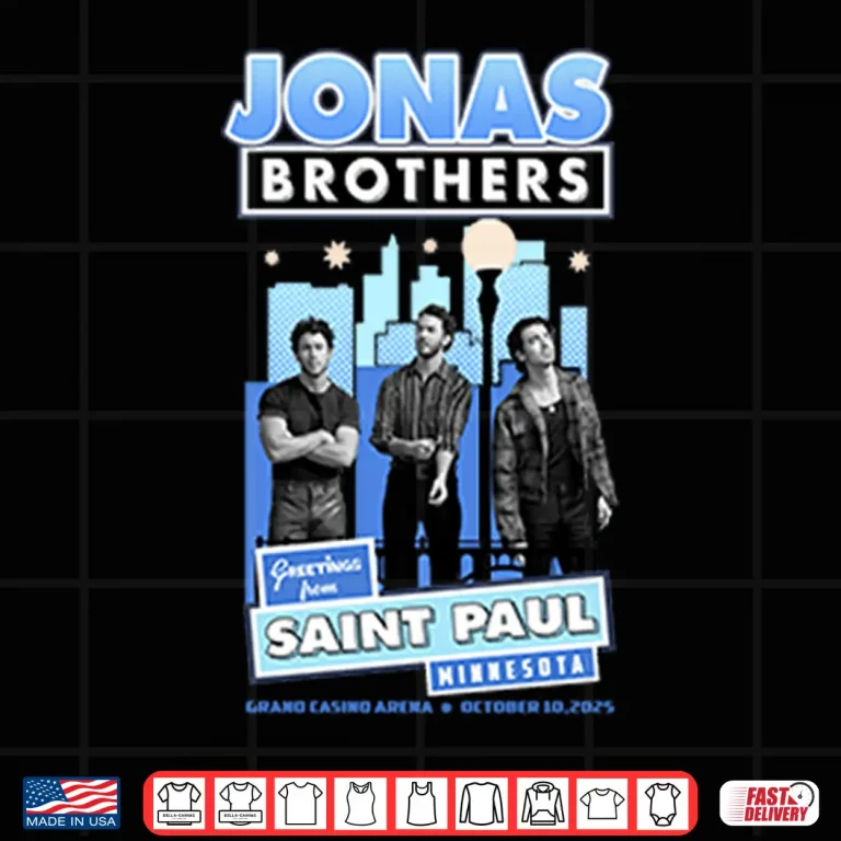 Design Jonas Brothers Greetings From Saint Paul Minnesota Shirt