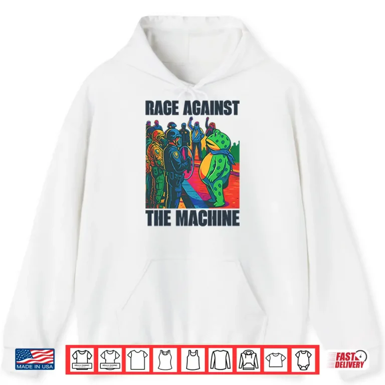 Hoodie Portland Frog Anti ICE Rage Against The Machine Shirt