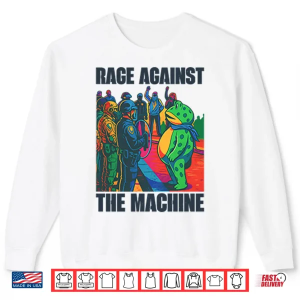 Sweatshirt Portland Frog Anti ICE Rage Against The Machine Shirt