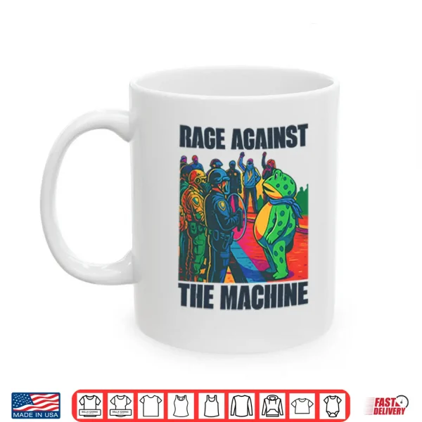 Mug Portland Frog Anti ICE Rage Against The Machine Shirt
