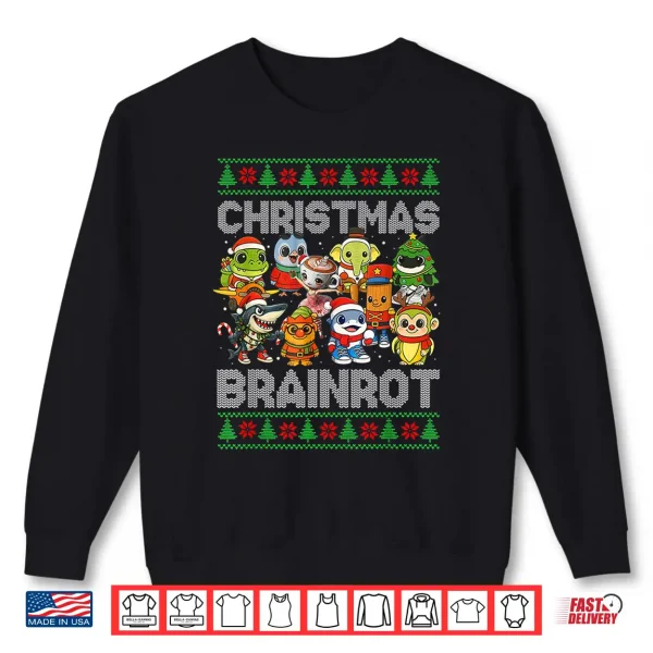 Sweatshirt Christmas Italian Brain Rot Italian Brainrot Shirt