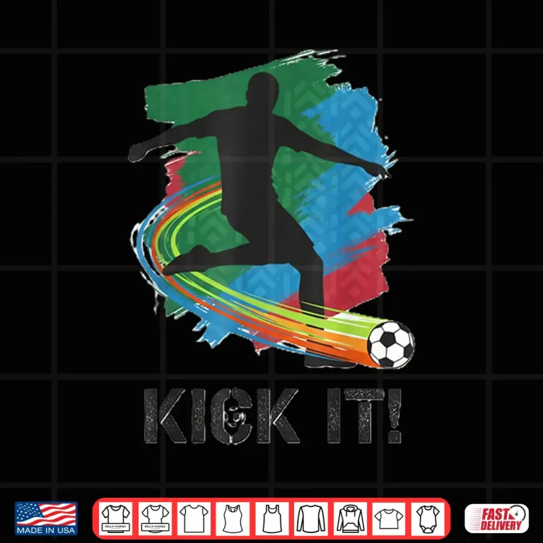 Design Kick It Soccer Player Silhouette Shirt