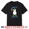 Kinda Fit Sorta Fat Funny Gym Penguin Weightlifting Workout Shirt