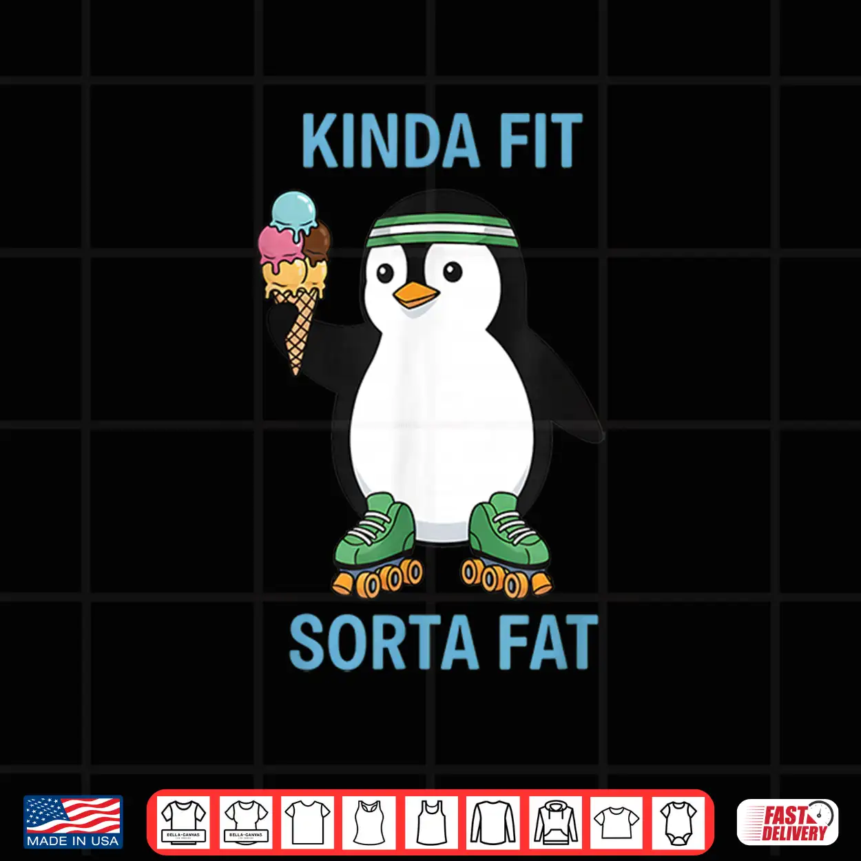 Kinda Fit Sorta Fat Funny Gym Penguin Weightlifting Workout Shirt Kinda Fit Sorta Fat Funny Gym Penguin Weightlifting Workout Shirt