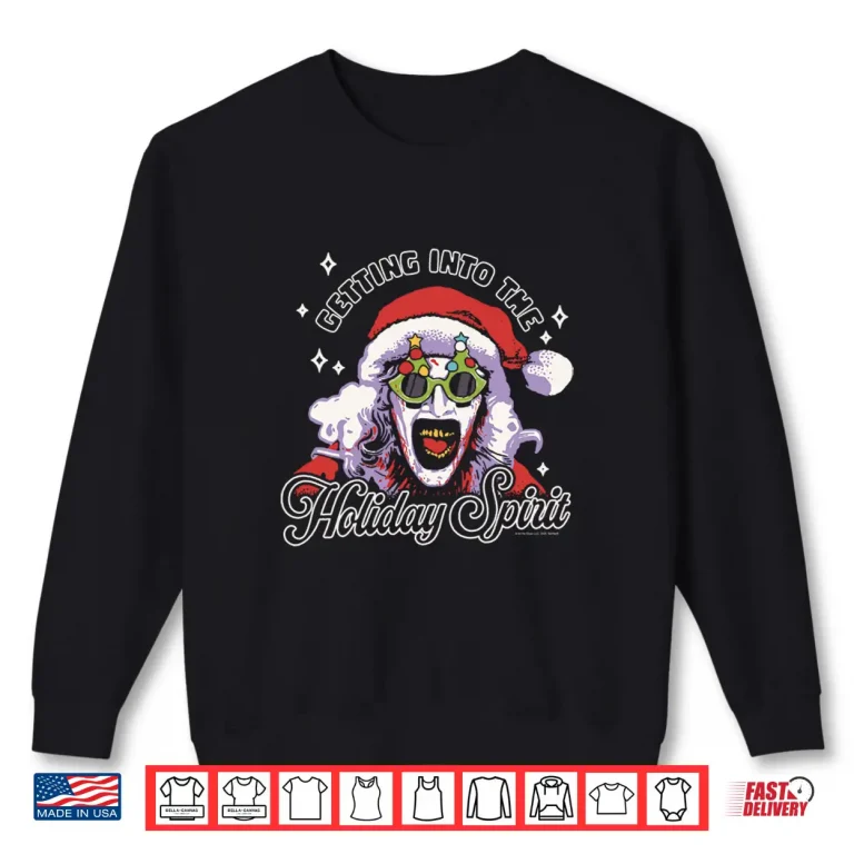 Sweatshirt Terrifier Holiday Spirit Santa Illustration Horror Movie Shirt
