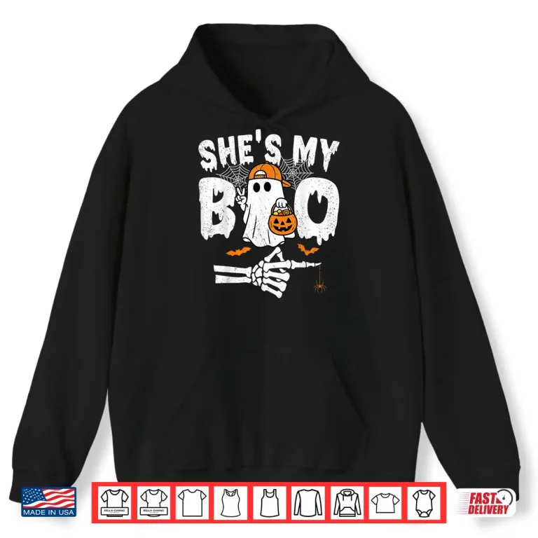 She'S My Boo Matching Couple Halloween Shirt 1 Hoodie Shes My Boo Matching Couple Halloween Shirt