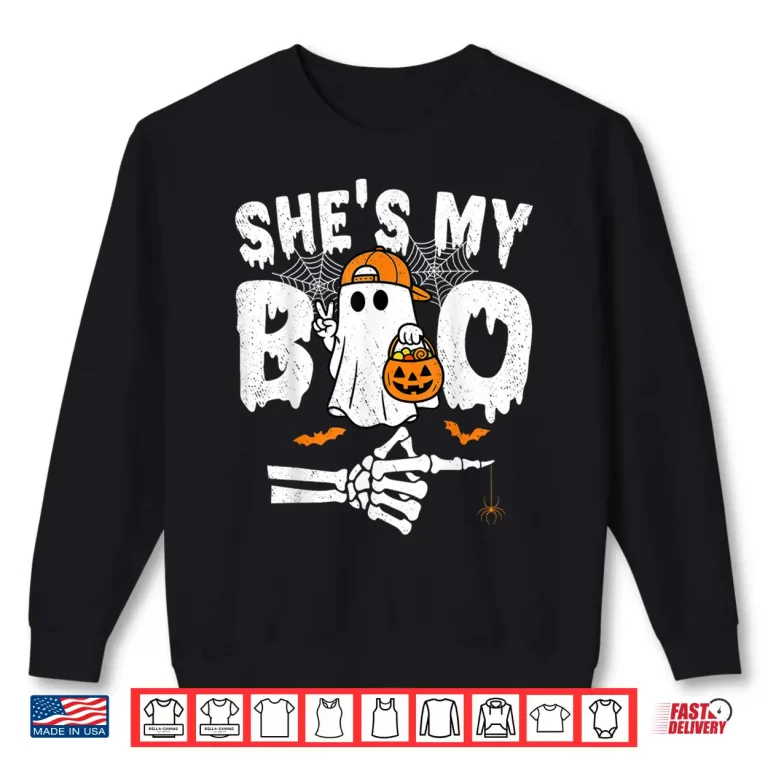 She'S My Boo Matching Couple Halloween Shirt 2 Sweatshirt Shes My Boo Matching Couple Halloween Shirt
