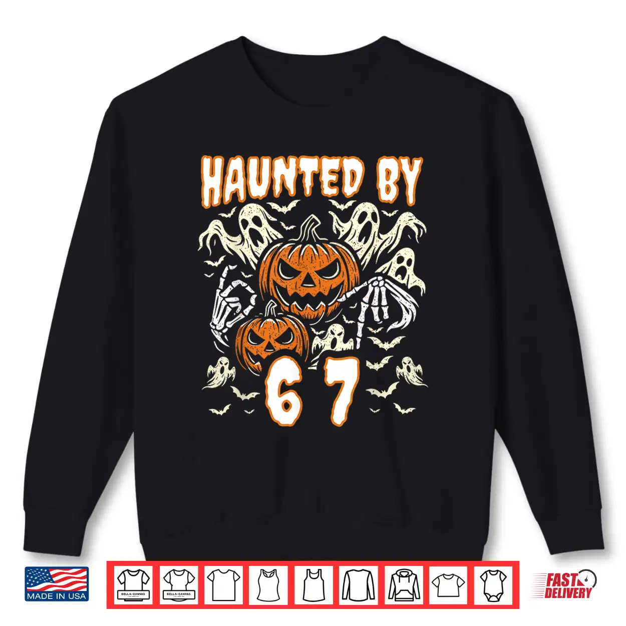 Six Seven Meme Gen Alpha Haunted By 67 Halloween Shirt Six Seven Meme Gen Alpha Haunted By 67 Halloween Shirt