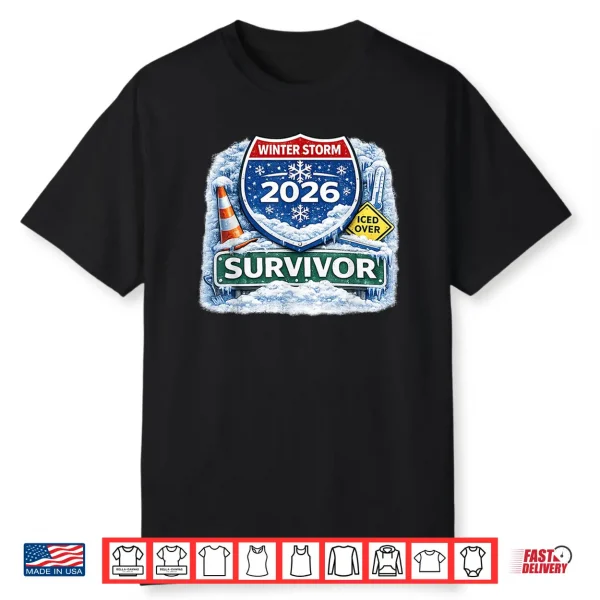 2026 Winter Snow Ice Storm Survivor Shirt