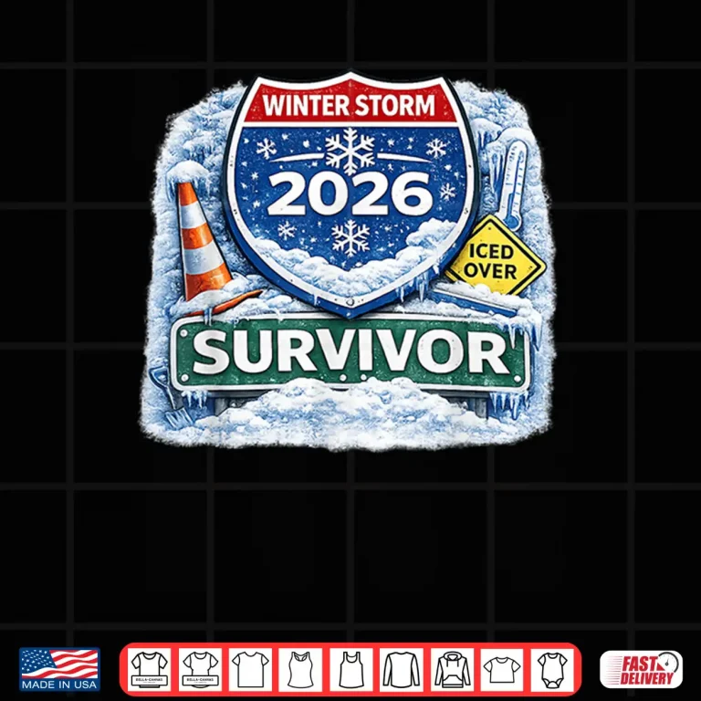 Design 2026 Winter Snow Ice Storm Survivor Shirt