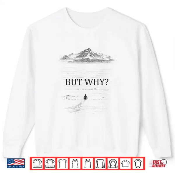 Sweatshirt Penguin But Why Mountains Shirt