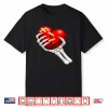Skeleton & Heart Broken Anti Valentine Single Awareness Day Shirt