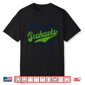 Vintage Seahawks High School Spirit Go Seahawks Love Shirt