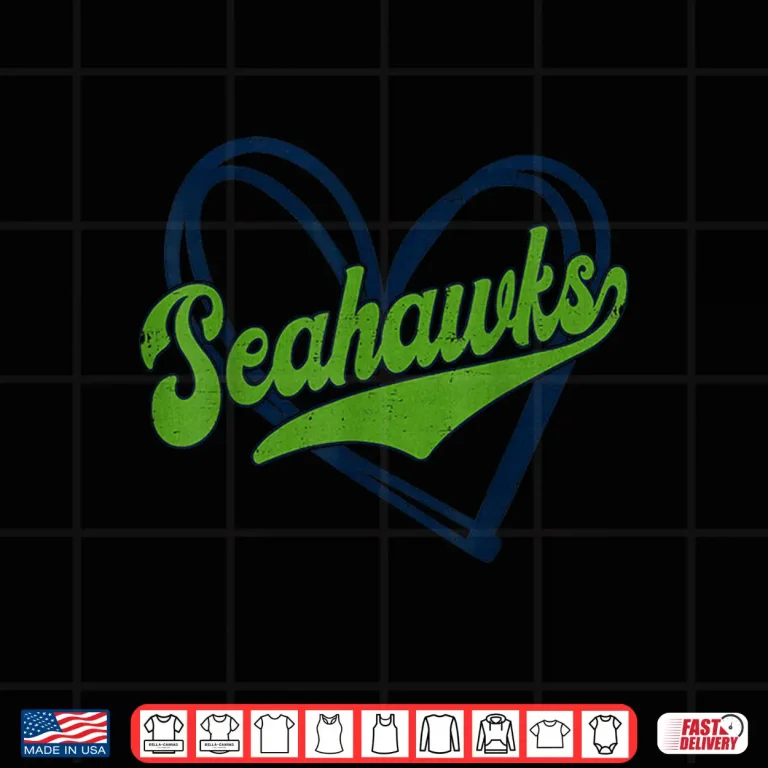 Design Vintage Seahawks High School Spirit Go Seahawks Love Shirt