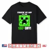 Creepin’ My Way To The 100Th Day Gamers 100 Days Smarter Boy Shirt