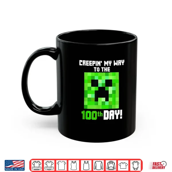 Mug Creepin My Way To The 100Th Day Gamers 100 Days Smarter Boy Shirt