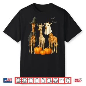 Giraffe Boo Mummy Witch Halloween Shirt