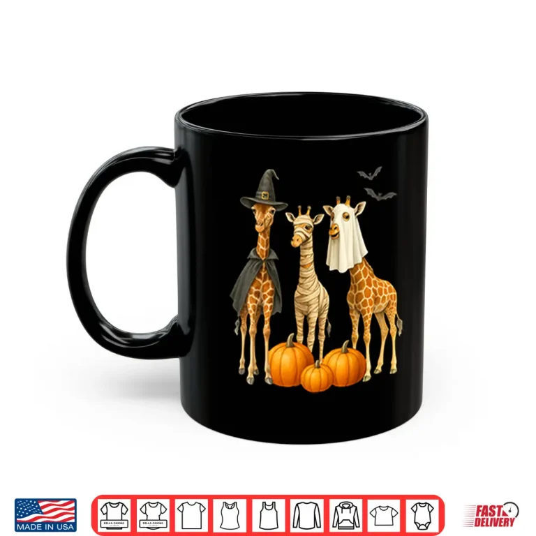 Mug Giraffe Boo Mummy Witch Halloween Shirt
