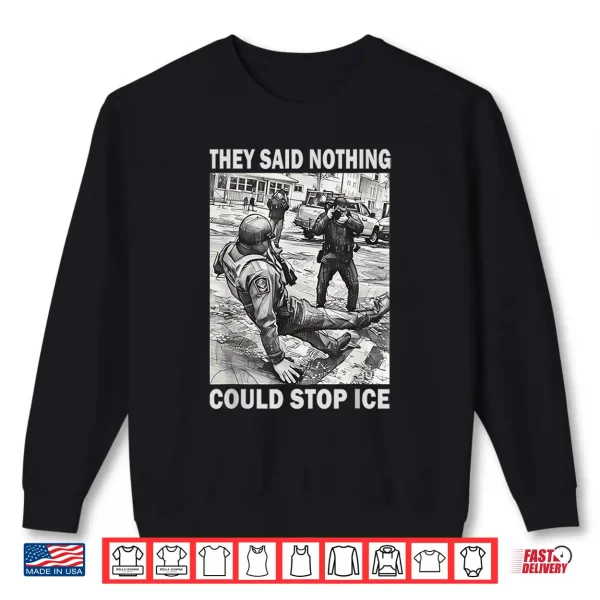 Sweatshirt Ice Slipping On Ice Funny Shirt Shirt
