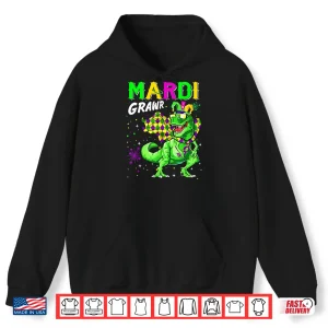 Mardi Grawr T Rex Dino Toddler Kids Mardi Gras Boys Gift Shirt 1 Hoodie Mardi Grawr T Rex Dino Toddler Kids Mardi Gras Boys Gift Shirt