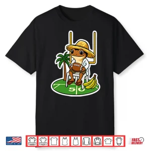 Puerto Rico Pride Cute Coqui Jibaro Football Game Shirt