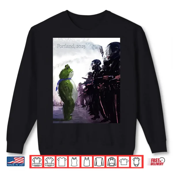 Resist Portland Frog I Stand With Frog Shirt 2 Sweatshirt Resist Portland Frog I Stand With Frog Shirt