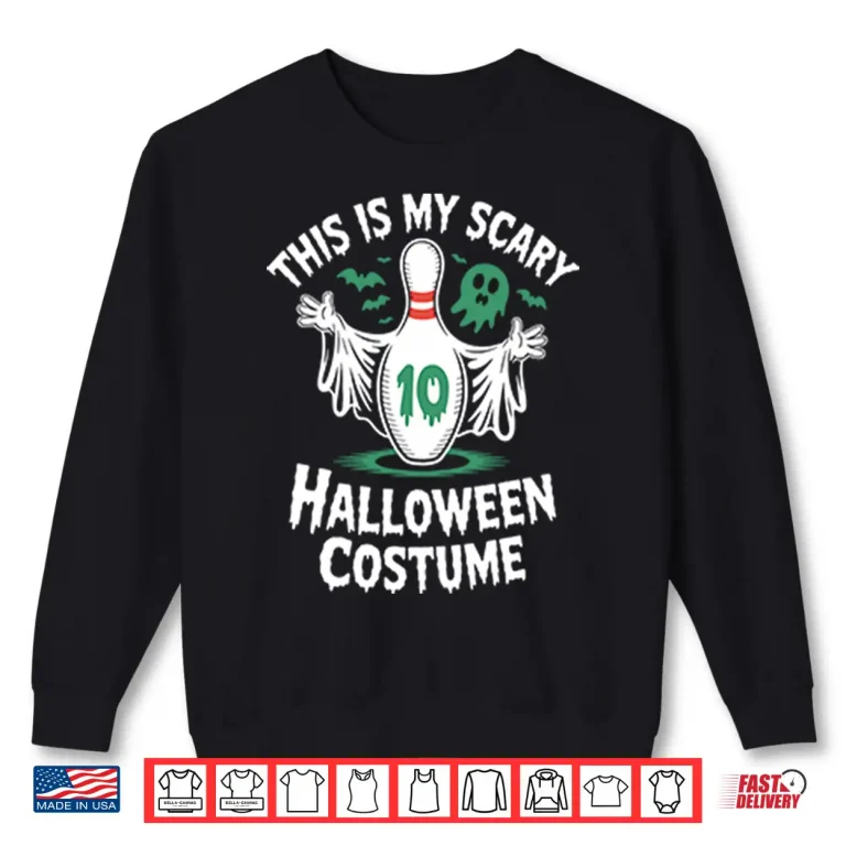 Sweatshirt This Is My Scary Halloween Costume Bowling Shirt