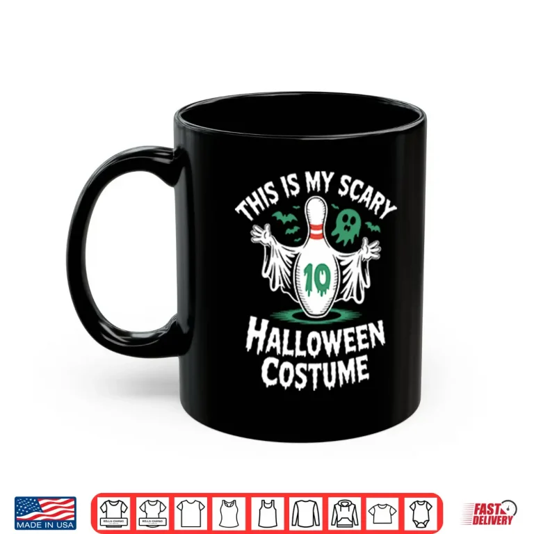 Mug This Is My Scary Halloween Costume Bowling Shirt