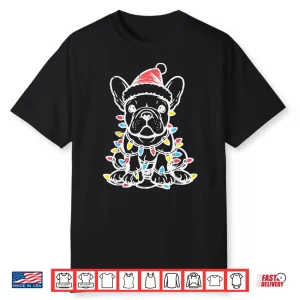 Christmas Dog French Bulldog Xmas Frenchie Men Women Kids Shirt