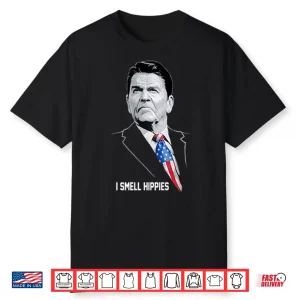 Ronald Reagan I Smell Hippies Shirt