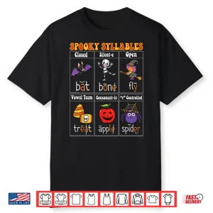 Spooky Syllables Teacher Funny Halloween Shirt