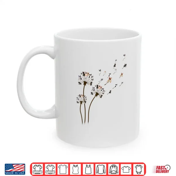 French Bulldog Flower Fly Dandelion Shirt Funny Dog Lovers Shirt 3 Mug French Bulldog Flower Fly Dandelion Shirt Funny Dog Lovers Shirt