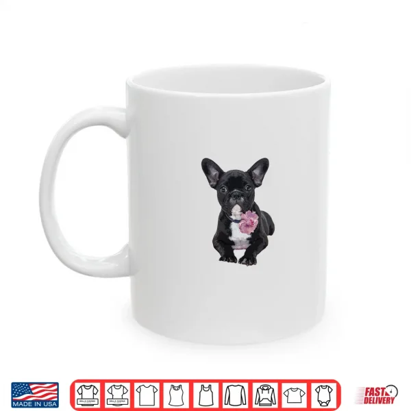 Mug French Bulldog Hoodie For Women Men Frenchie Flower