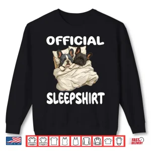 Sweatshirt French Bulldog Official Sleepshirt Pajamas Nightgown Shirt