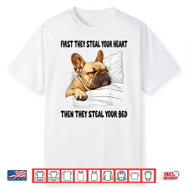 French Bulldog Sleeping Pajamas Nightgown Shirt