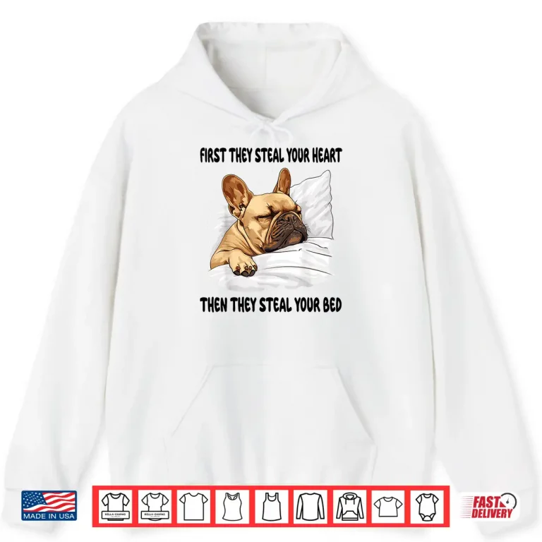 Hoodie French Bulldog Sleeping Pajamas Nightgown Shirt
