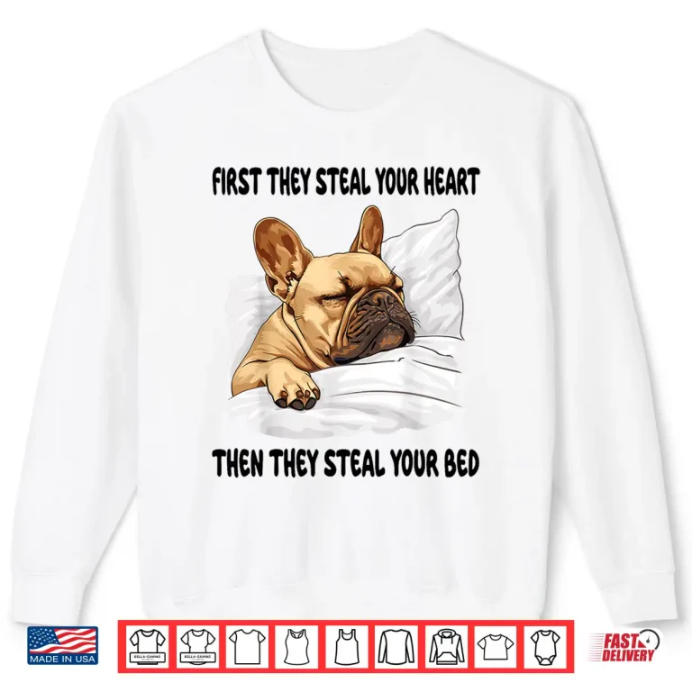 Sweatshirt French Bulldog Sleeping Pajamas Nightgown Shirt