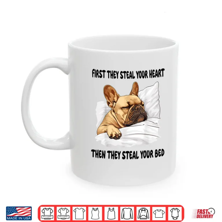 Mug French Bulldog Sleeping Pajamas Nightgown Shirt