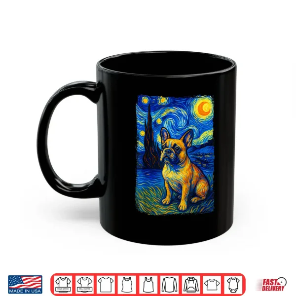 Mug French Bulldog Starry Night Shirt
