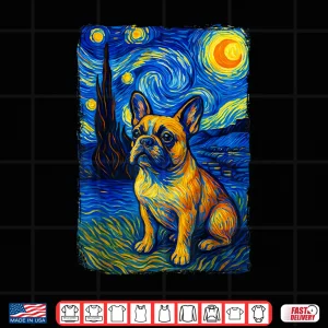 Design French Bulldog Starry Night Shirt