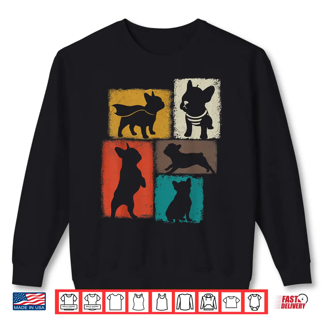 Frenchie Vintage Collage French Bulldog Dad Mom Dog Lover Shirt Frenchie Vintage Collage French Bulldog Dad Mom Dog Lover Shirt