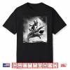 Funny Dog French Bulldog Riding A Shark In Tornado Meme Shirt