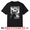 Funny French Bulldog Selfie With Ufos Weird Puppy Dog Shirt